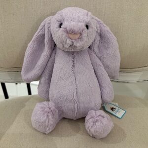 Jellycat Rare NWT Lilac Bashful Bunny Medium Authentic